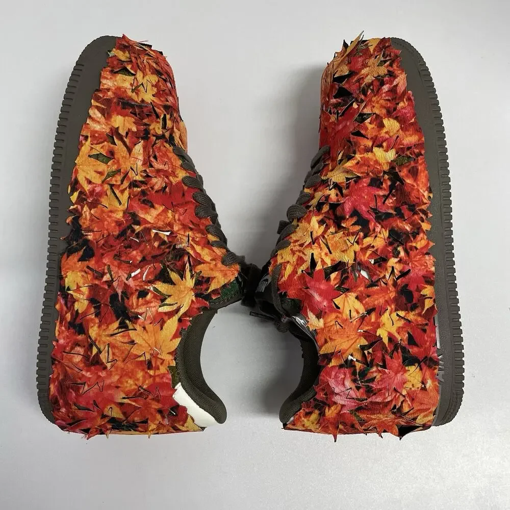 Nike Air Force 1 Low LX Leaf Camo IM8062 368 Size 9 Orange Green Fall Hunting